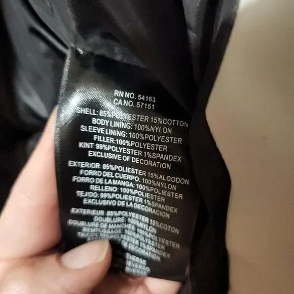 DKNY Ladies Size Small Off White Ultra Loft Insulated Ladies Puffer Coat Puffers